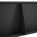 Keerwand 4 st 80 x 12 x 50 cm Staal Zwart