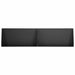 Keerwand 4 st 80 x 12 x 50 cm Staal Zwart