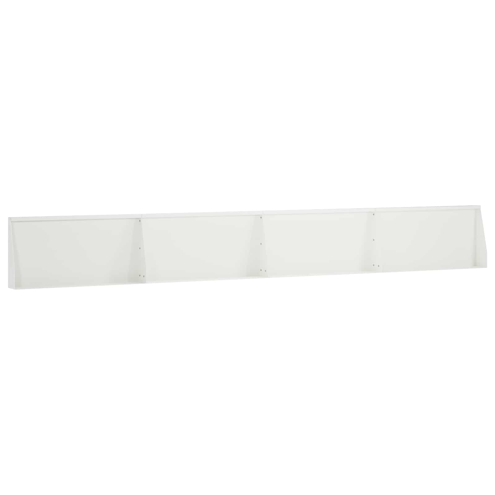 Keerwand 4 st 80 x 12 x 50 cm Staal Wit