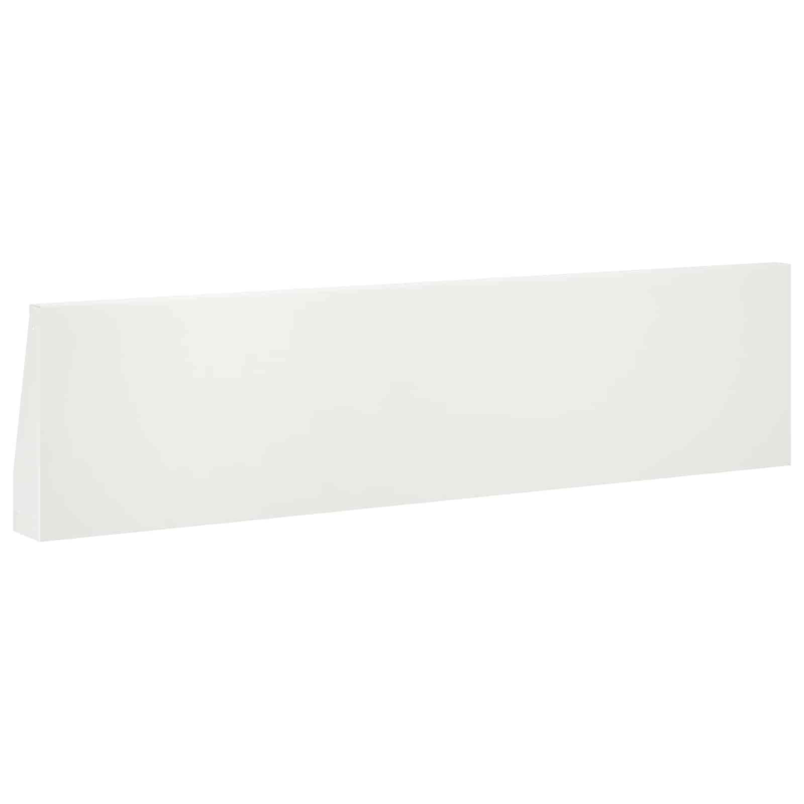 Keerwand 4 st 80 x 12 x 50 cm Staal Wit
