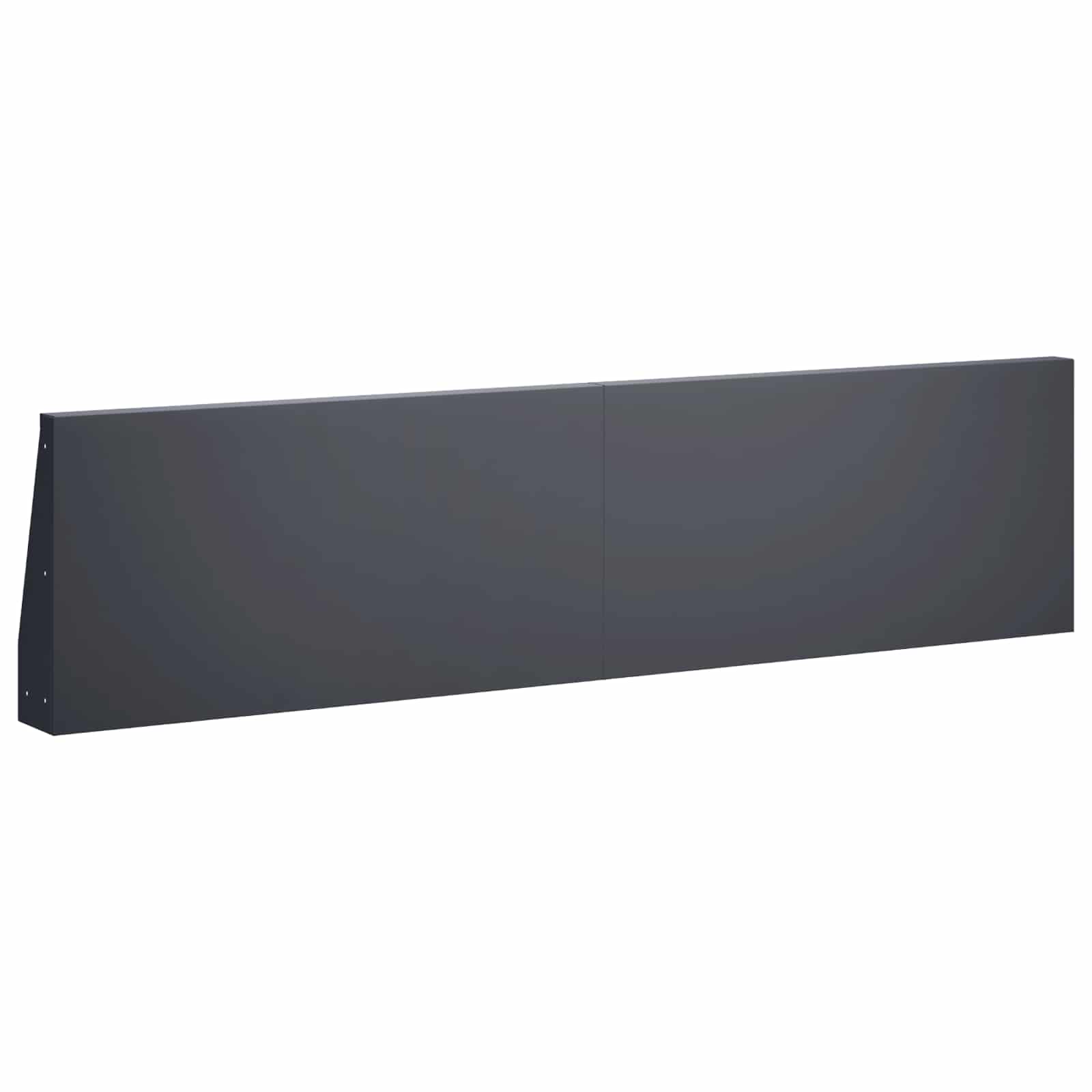 Keerwand 4 st 80 x 12 x 50 cm Staal Antraciet