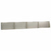 Keerwand 4 st 80 x 12 x 50 cm Roestvrij staal zilver