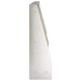 Keerwand 4 st 80 x 12 x 50 cm Roestvrij staal zilver