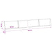 Keerwand 4 st 80 x 12 x 50 cm Roestvrij staal zilver