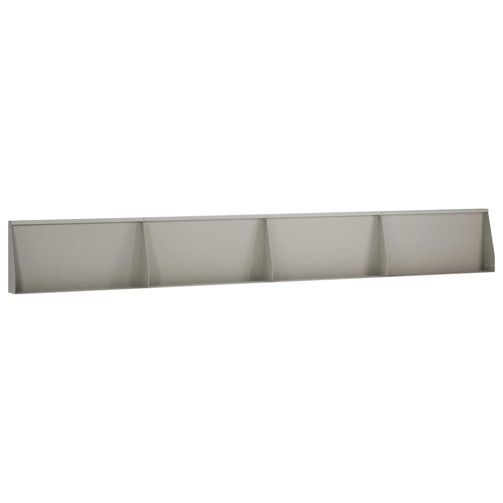 Keerwand 4 st 80 x 12 x 50 cm weervast staal Roestkleurig