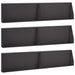 Keerwand 6 st 100 x 12 x 30 cm Staal Zwart