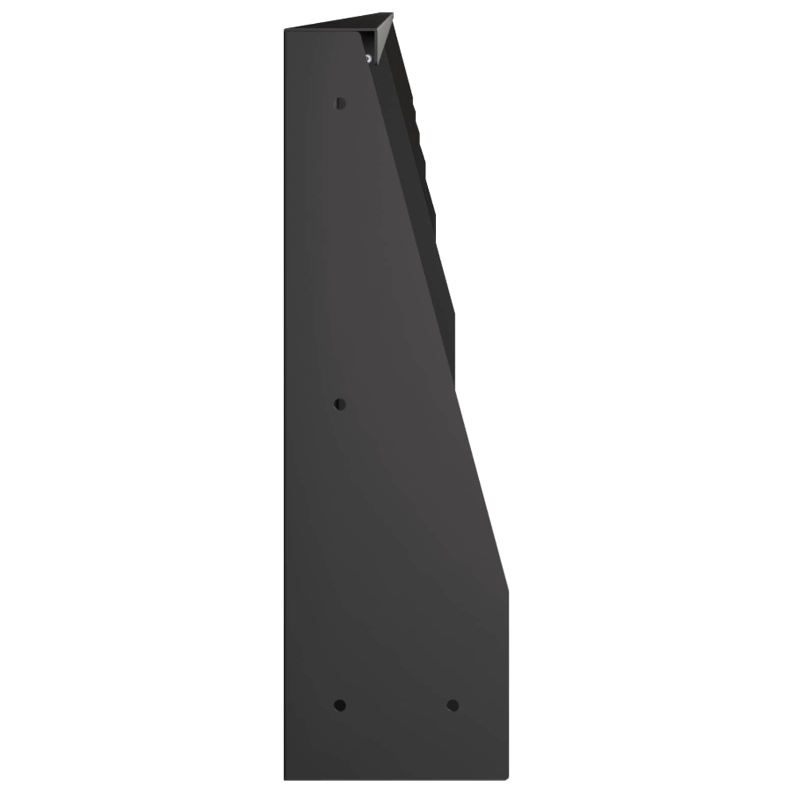 Keerwand 6 st 100 x 12 x 30 cm Staal Zwart