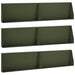 Keerwand 6 st 100 x 12 x 30 cm Staal Olijfgroen