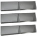 Keerwand 6 st 100 x 12 x 30 cm Gegalvaniseerd staal zilver