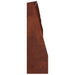 Keerwand 6 st 100 x 12 x 30 cm weervast staal Roestkleurig