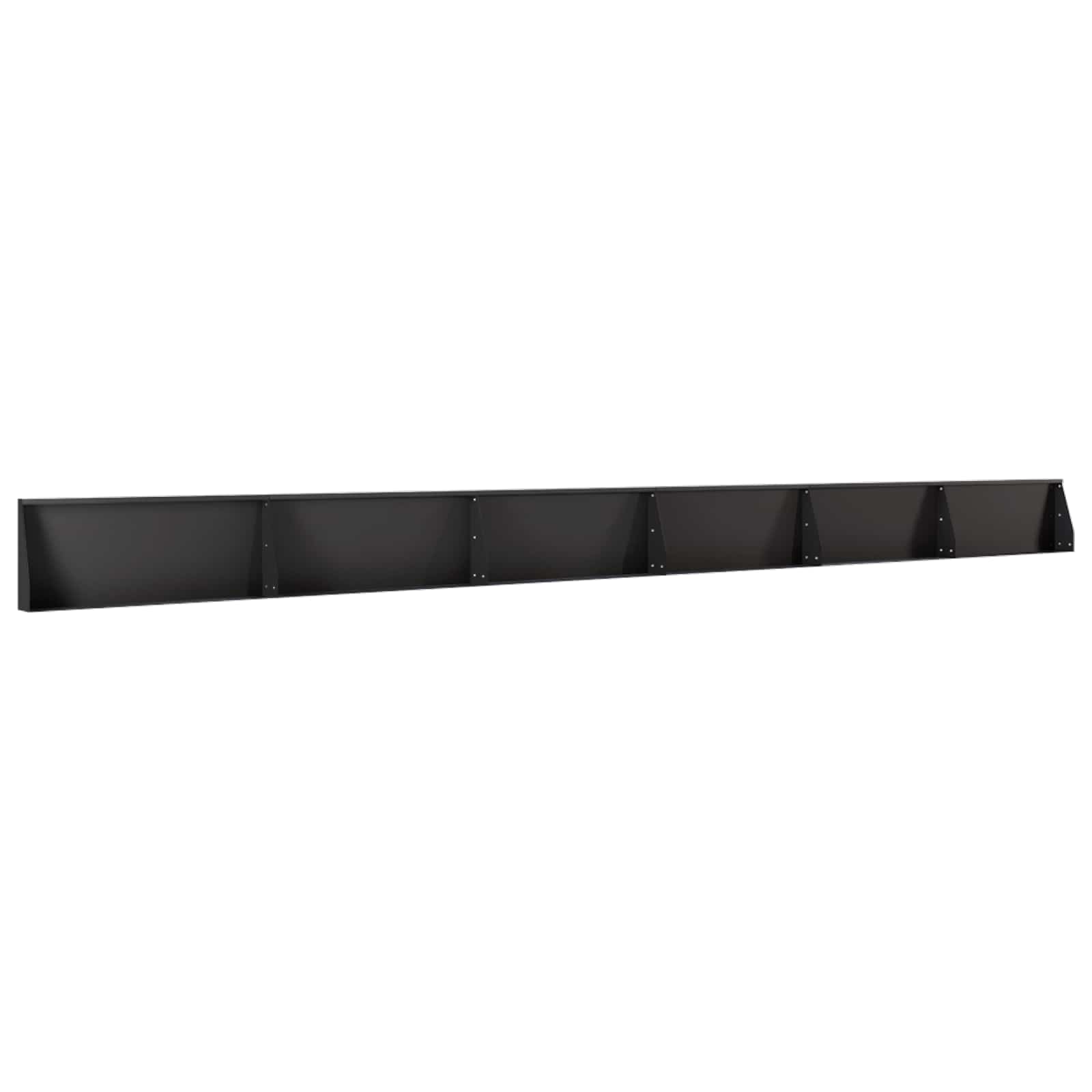 Keerwand 6 st 100 x 12 x 40 cm Staal Zwart