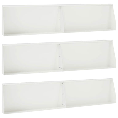 Keerwand 6 st 100 x 12 x 40 cm Staal Wit