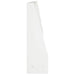 Keerwand 6 st 100 x 12 x 40 cm Staal Wit