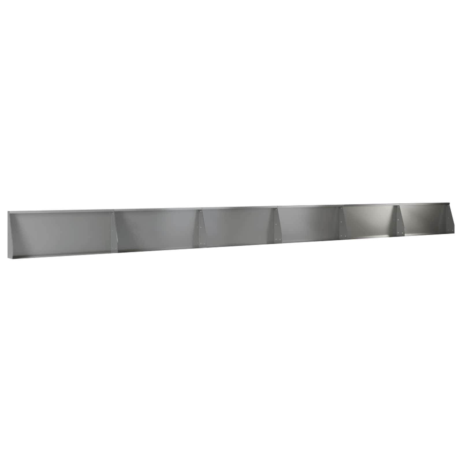 Keerwand 6 st 100 x 12 x 40 cm Gegalvaniseerd staal zilver