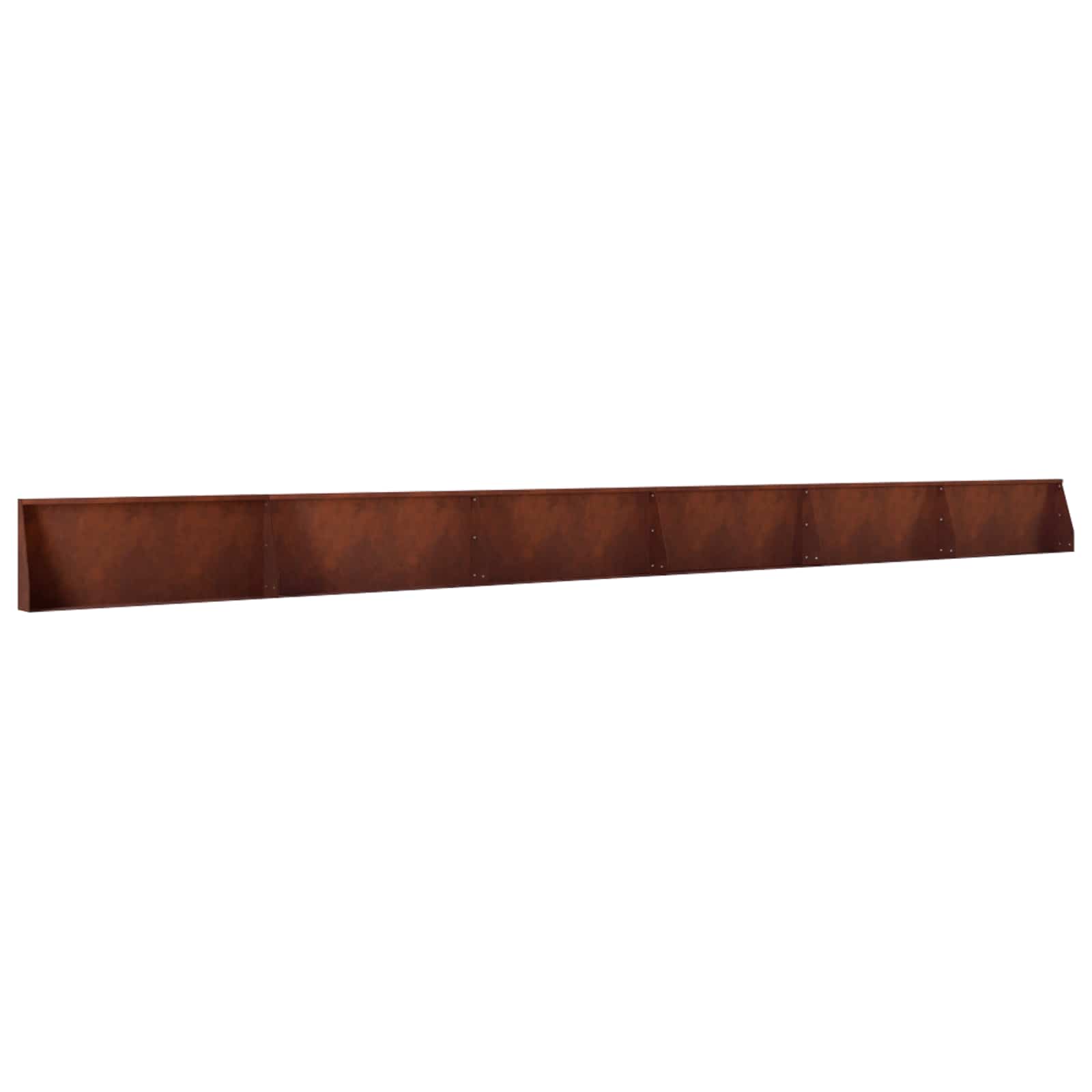 Keerwand 6 st 100 x 12 x 40 cm weervast staal Roestkleurig