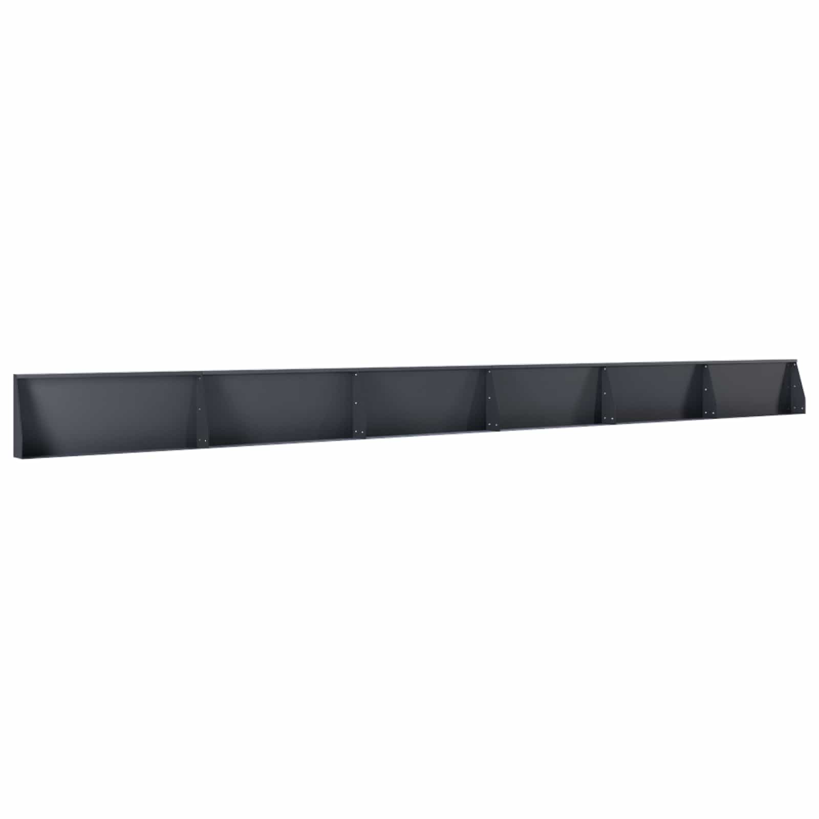 Keerwand 6 st 100 x 12 x 50 cm Staal Antraciet