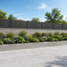 Keerwand 6 st 100 x 12 x 50 cm Roestvrij staal zilver