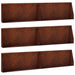 Keerwand 6 st 100 x 12 x 50 cm weervast staal Roestkleurig