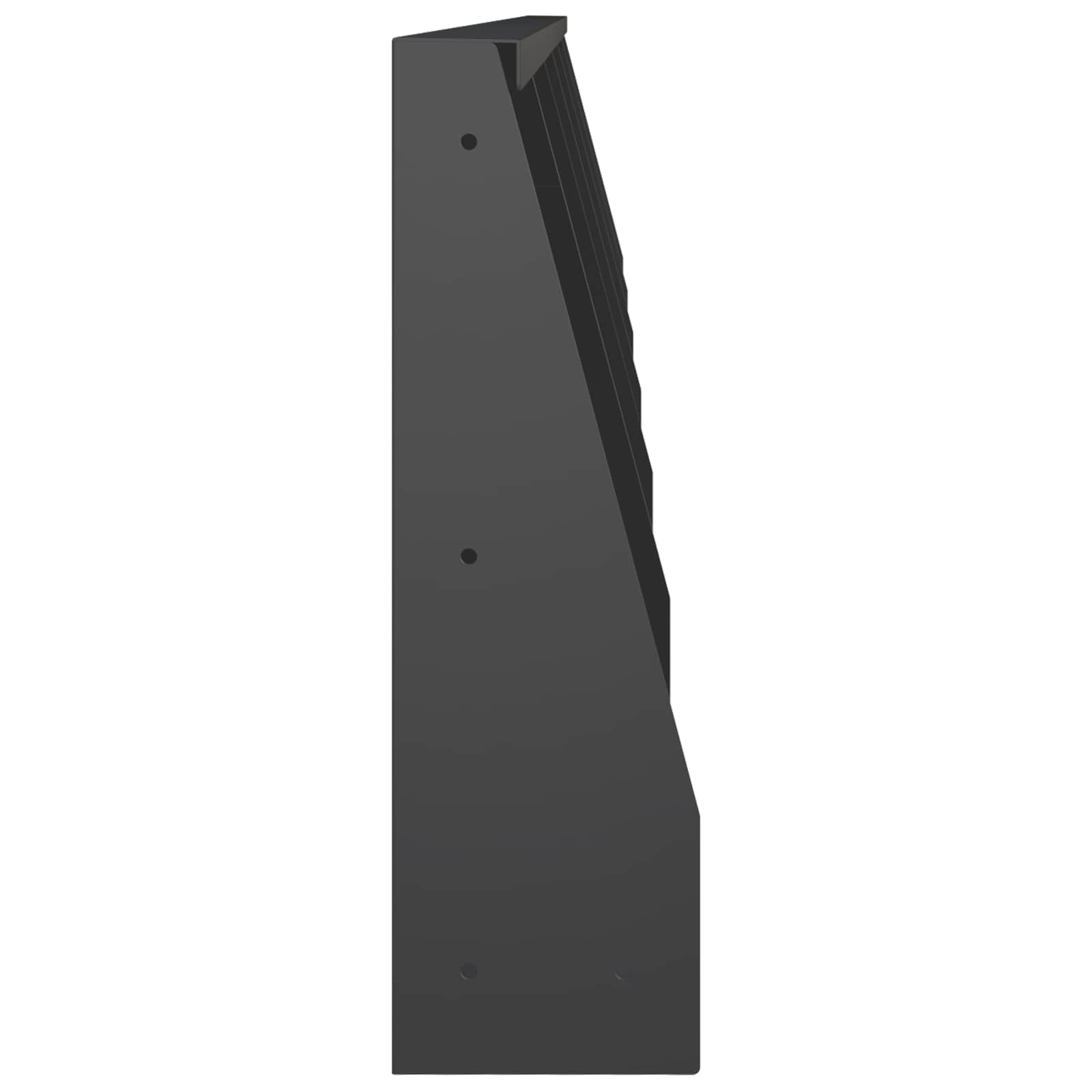 Keerwand 6 st 40 x 12 x 30 cm Staal Zwart