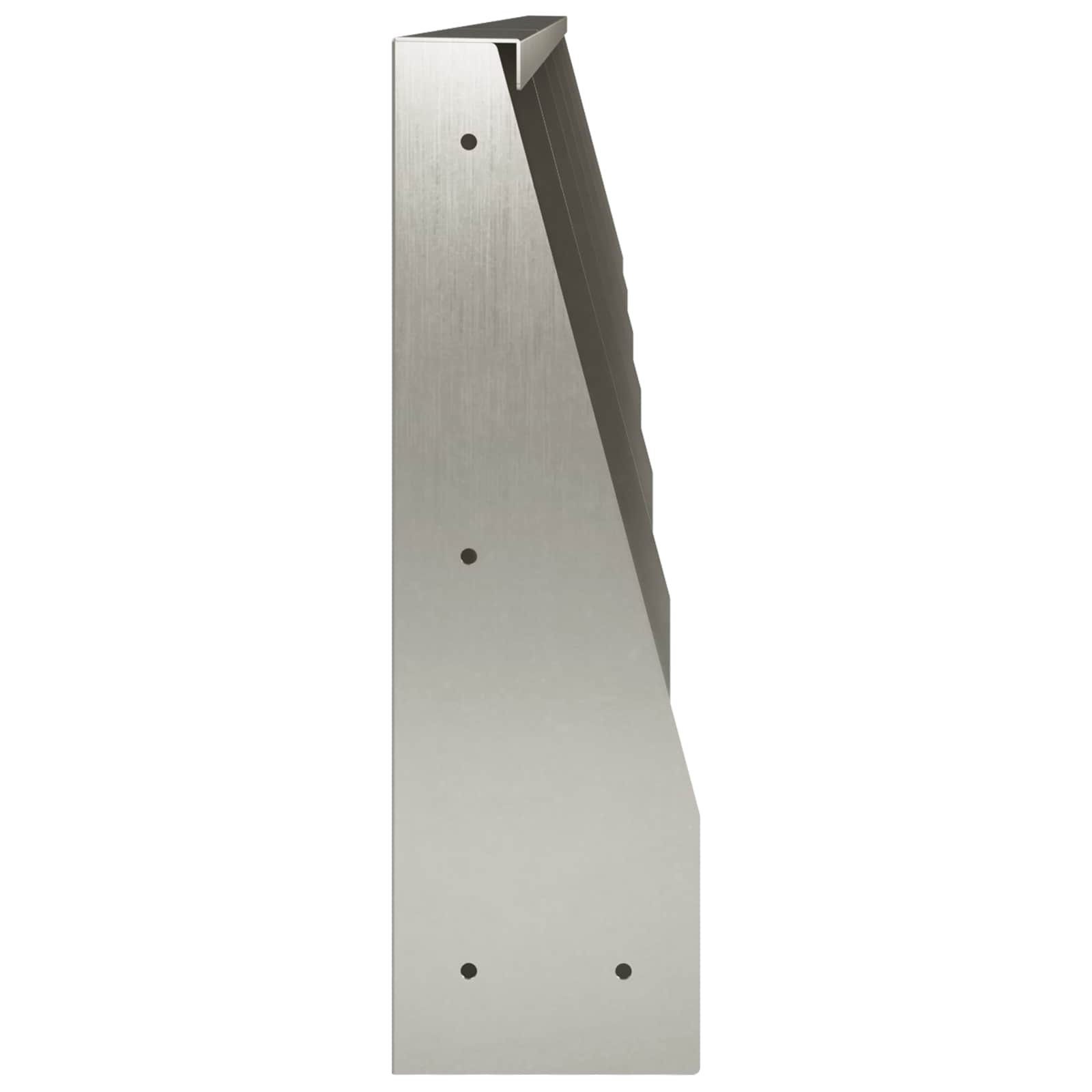 Keerwand 6 st 40 x 12 x 30 cm Roestvrij staal zilver
