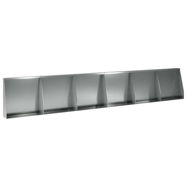 Keerwand 6 st 40 x 12 x 30 cm Gegalvaniseerd staal zilver