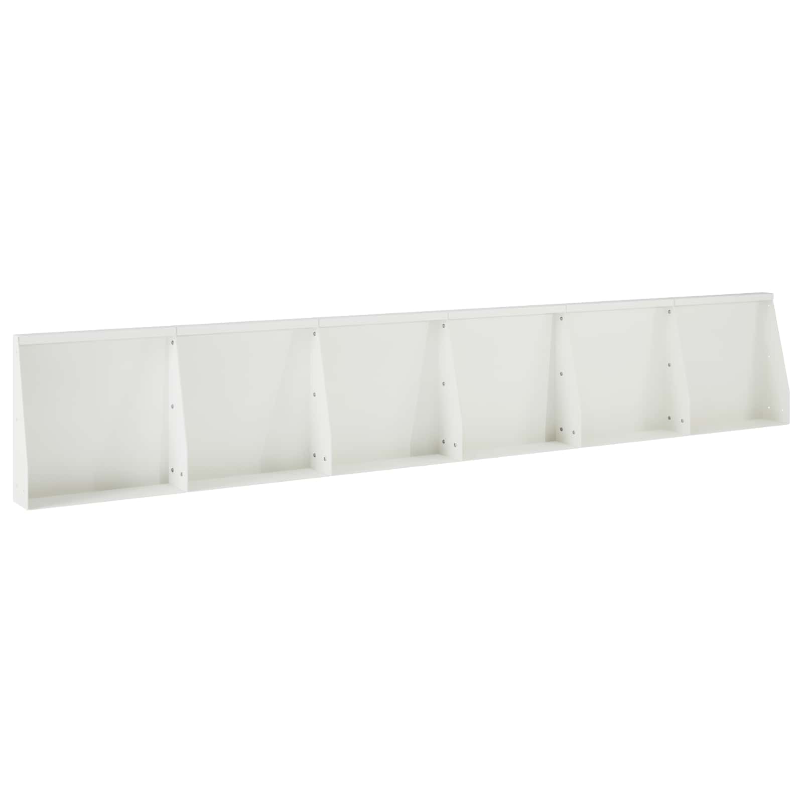 Keerwand 6 st 40 x 12 x 40 cm Staal Wit