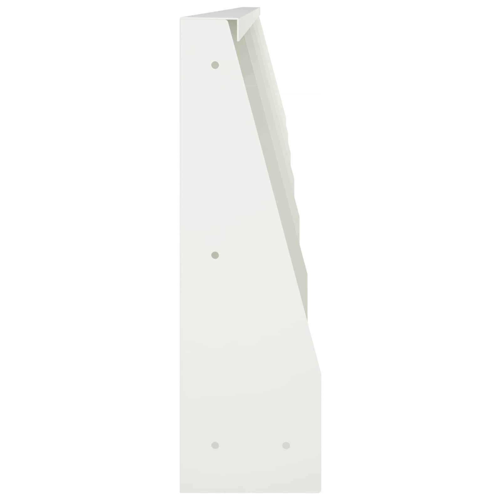 Keerwand 6 st 40 x 12 x 40 cm Staal Wit