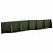Keerwand 6 st 40 x 12 x 40 cm Staal Olijfgroen