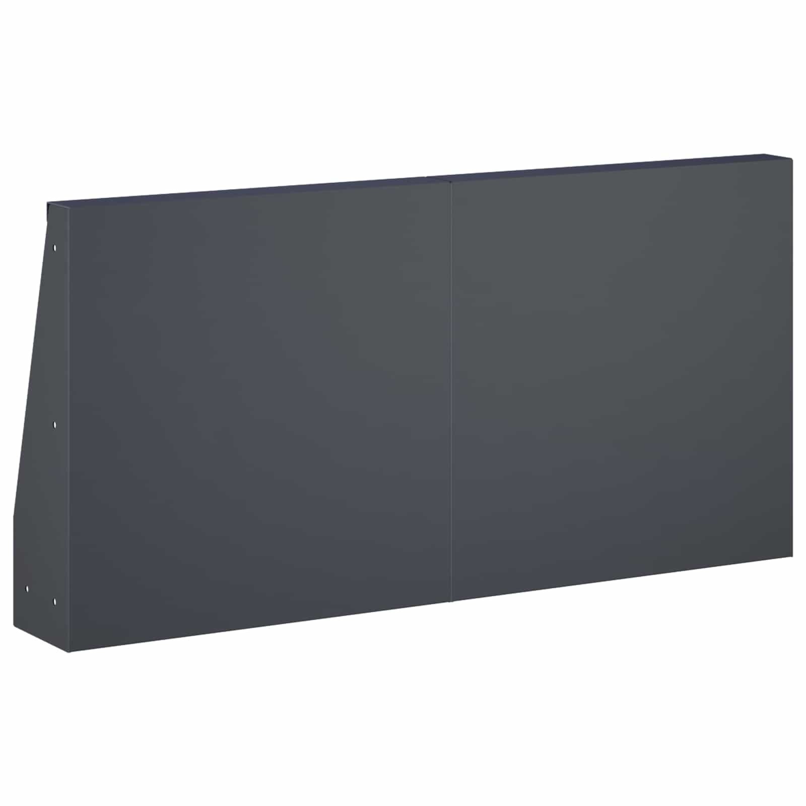 Keerwand 6 st 40 x 12 x 50 cm Staal Antraciet