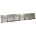 Keerwand 6 st 40 x 12 x 50 cm Roestvrij staal zilver