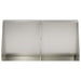 Keerwand 6 st 40 x 12 x 50 cm Roestvrij staal zilver