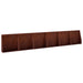 Keerwand 6 st 40 x 12 x 50 cm weervast staal Roestkleurig