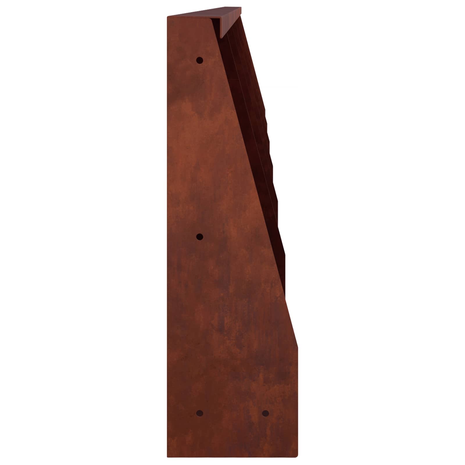 Keerwand 6 st 40 x 12 x 50 cm weervast staal Roestkleurig