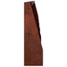 Keerwand 6 st 40 x 12 x 50 cm weervast staal Roestkleurig