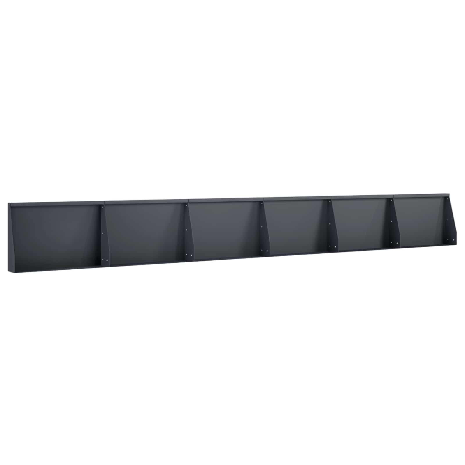 Keerwand 6 st 60 x 12 x 30 cm Staal Antraciet