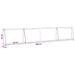 Keerwand 6 st 60 x 12 x 30 cm Staal Antraciet