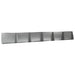 Keerwand 6 st 60 x 12 x 30 cm Gegalvaniseerd staal zilver