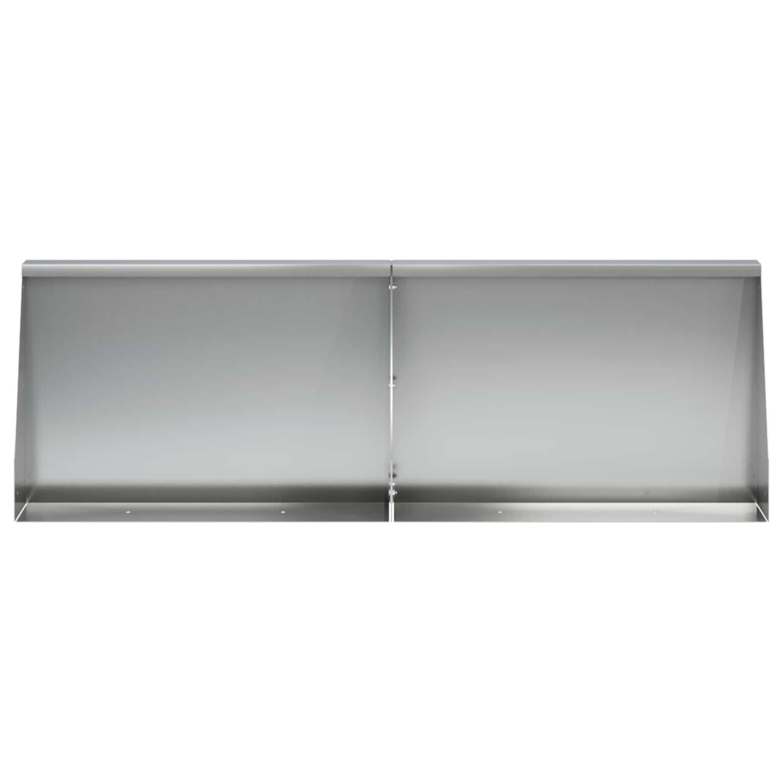 Keerwand 6 st 60 x 12 x 30 cm Gegalvaniseerd staal zilver