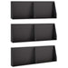Keerwand 6 st 60 x 12 x 40 cm Staal Zwart
