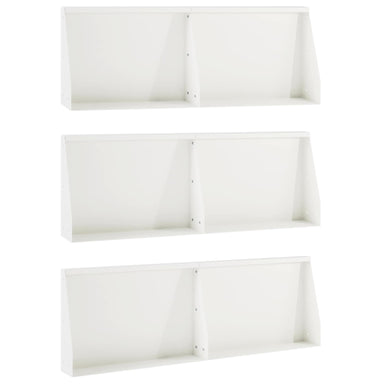 Keerwand 6 st 60 x 12 x 40 cm Staal Wit