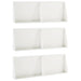 Keerwand 6 st 60 x 12 x 40 cm Staal Wit
