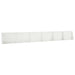 Keerwand 6 st 60 x 12 x 40 cm Staal Wit