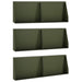 Keerwand 6 st 60 x 12 x 40 cm Staal Olijfgroen