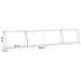 Keerwand 6 st 60 x 12 x 40 cm Staal Olijfgroen