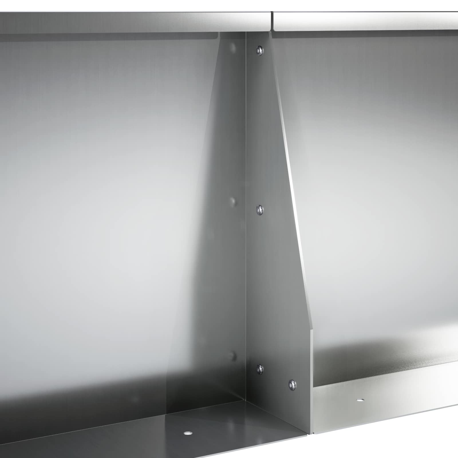 Keerwand 6 st 60 x 12 x 40 cm Gegalvaniseerd staal zilver
