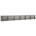 Keerwand 6 st 60 x 12 x 40 cm weervast staal Roestkleurig