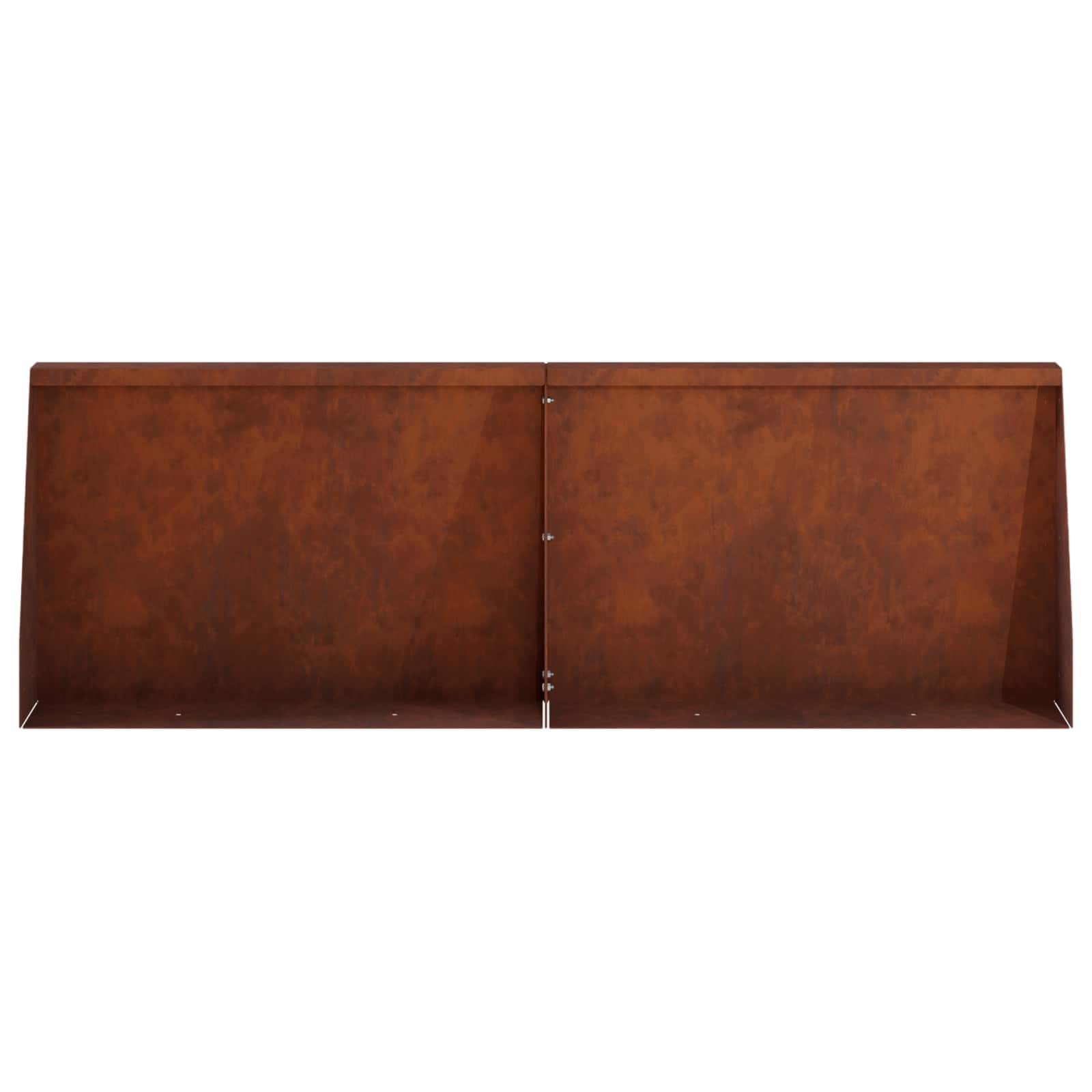 Keerwand 6 st 60 x 12 x 40 cm weervast staal Roestkleurig