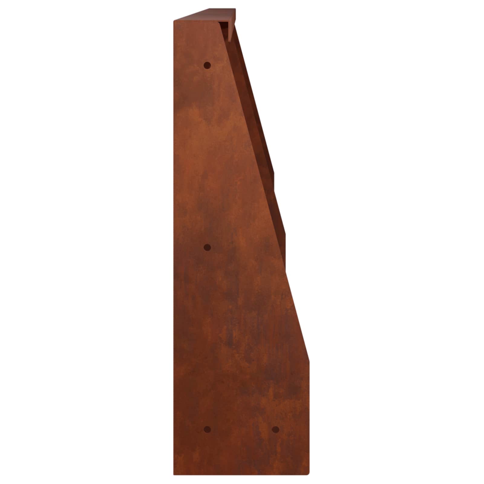 Keerwand 6 st 60 x 12 x 40 cm weervast staal Roestkleurig