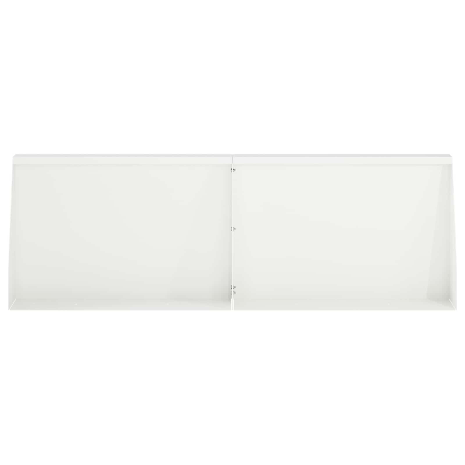 Keerwand 6 st 60 x 12 x 50 cm Staal Wit