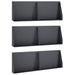 Keerwand 6 st 60 x 12 x 50 cm Staal Antraciet